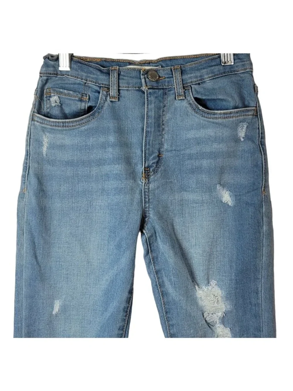 Levi's Girls 720 High Rise Super Skinny Distressed Jeans Blue 23